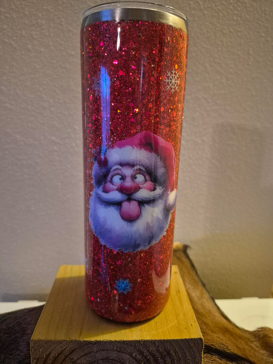Cute Santa Tumbler 30 oz